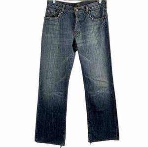 7 For All Mankind Extra Long Relaxed Fit Medium Wash Straight Leg Men's Size 34